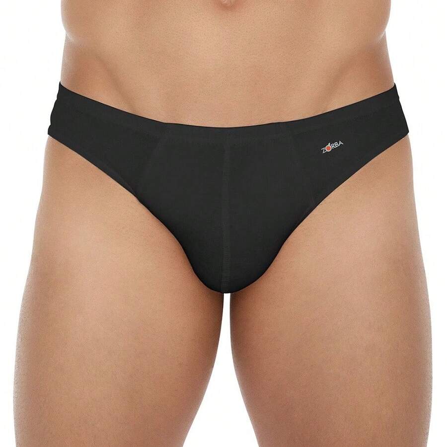Zorba Slip Cotton Briefs 772 - Black - View 1