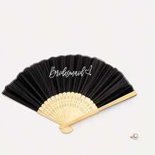 Bride Bridesmaid Hand Fan Summer Beach Pool Wedding Engagement Bach Weekend Bachelorette Hen Party Bridal Shower Honeymoon Gift - 彩色 - 查看 7