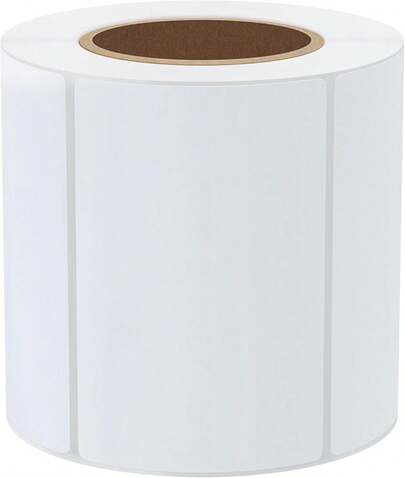 Hybsk 3x2 Inch Direct Thermal Labels For Barcodes, Address, Compatible With Rollo Label Printer & Zebra Desktop Printers (3"X2",White)