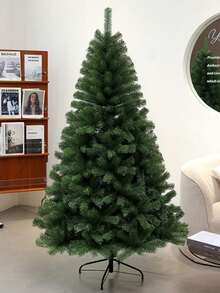[8 Tùy chọn chiều cao] Cây thông Noel xanh / Trang trí ngày lễ cho gia đình & thương mại / Trang trí Giáng sinh với tán lá dày / Trang trí Giáng sinh - Cây thông Noel nhân tạo 60-300cm, Trang trí ngày lễ cho gia đình & thương mại, Trang trí phòng khách Giáng sinh, Trưng bày cửa sổ thương mại, Cây xanh với tán lá dày - màu xanh lá - Xem 2