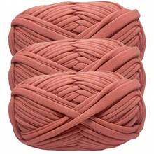1/3pcs(100g/300g) Premium Polyester Crochet & Knitting Yarn, 30m/100g/Pc Length - Ideal For DIY Projects, T-Shirts, Slippers & Baskets,Fabric Strip Handmade Weaving Diy Bag, Toy, Shoe, Carpet, Organizing Basket Thread
