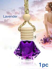 1 Stück Aromatherapie Öl, Hängender Anhänger Aromatherapie, Glasflasche mit Holzdeckel, Aromatherapie für Autos, Autohaken, geeignet für Schränke um die Luft frisch zu halten, Auto/Heim Dekoration, geeignet für alle Arten von Kleidung, Toiletten, Schlafzimmer, Kleiderschränke, Wohnzimmer