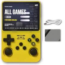 Byteuni R36S 复古掌上游戏机,3.5英寸IPS屏幕,3500mAh长效电池,内置20000+经典游戏,开源Linux系统,便携式掌上游戏机,口袋视频播放器,1个装 - 多色 - 彩色 - 查看 22