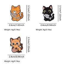 Cat Enamel Pin Lapel Pins Badges On Backpack Women's Brooch Clothes Gift Jewelry Fashion Accessories - ZH1220-2 - View 5