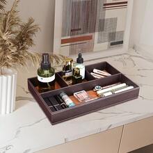 4-Grid Storage Organizer - Multipurpose Desktop, Nightstand, Drawer Organizer Box - Jewelry, Fashion Glasses, Phone, Watch, Perfume, Lipstick Storage Tray Divided Container, Holiday Gift - Multicolor - View 11