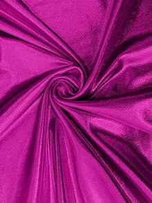 Robe nuisette asymétrique brillante de couleur unie pour femmes grandes tailles, élégante pour l'été - Prune - Voir 3