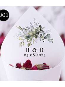 30Pcs Of Set DIY Wedding Cone For Petal Toss, Personalized Confetti Cones, Custom 17 Styles White Paper Cone For Bridal Shower Party Decoration, Multi-Functional, Anti-Mold, Ornamental, Reusable, Exquisite, Stylish, High-Quality, Adorable, Modern, Custom, Unique, Personalized, Son, Daughter, Kids, Kitchen, Dining Room, Bedroom, Office, Living Room, Home, Garden, Tea Room, For Anniversaries, For Birthdays, For Housewarming, For Graduation, Gala Night, Customized Gift Wrap Boxes, Chic Autumn