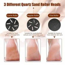 10 In 1 Electric Foot Grinder Callus Remover Professional Pedicure Machine Rechargeable Foot File Heel Dead Skin Scrubber With 3 Heads 1500mAh - Black - View 8