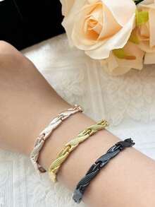 1pc Men's Magnetic Dragon Pattern Bracelet, Minimalist & Elegant Style, Adjustable Couple Bracelet, & Popular Men's Jewelry, New Fashion Dragon Design Bracelet