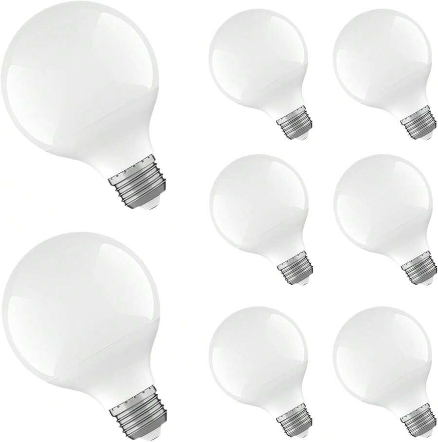 G25 LED Bombillas, JSXing 60V Equivalente Vanidad Bombillas E26 Base 6000K Luz Drna Ideal para Espejo de Maquillaje, Ba?o, Dormitorio, NO-Dimmable 6 Paquete (Luz Drna 6000K) - 8 piezas - Ver 1
