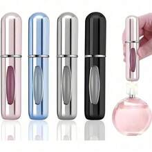 (Free Shipping)4 Pcs Perfume Travel Refillable, 5ml Travel Perfume Bottle Refillable, Atomizer Sprayer For Perfume, Perfume Atomizer For Essentials For Men & Women, Perfect For Pockets - Mặc định - Xem 1