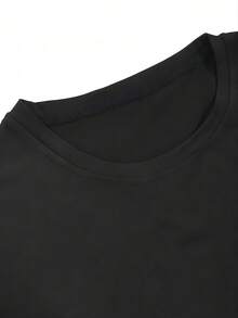 Interesting Introverts T Shirt_Ironical Social Interaction Pattern T Shirt - Black 11 - View 5