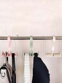 1 件多功能围巾、领带、皮带衣架，颜色随机，包含衣架和收纳 - 彩色 - 查看 6