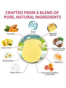 Kojic Acid & Turmeric Cleansing Pads, 30 Pack Gentle Exfoliating & Brightening Pads, Infused With Chamomile, Vitamin C, Panthenol (B5) & Natural Ingredients, Cleanses, Exfoliates & Improves Skin Tone, Suitable For Daily Use & All Skin Types - Multicolor - View 4