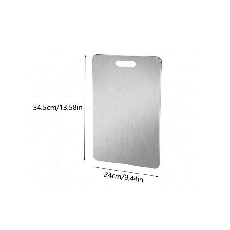 プレミアムチタン鋼両面カッティングボード、キッチン使用に便利、ステンレス鋼カッティングボード、食材の本来の風味を保持、チタン鋼カッティングボード、キッチンチタン鋼カッティングボード、ステンレス鋼カッティングボード、肉、果物、野菜に適しています - マルチカラー - 見る 13