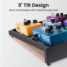 Pedalboard Boogie Board 56x32cm – Ideal For Live Stage Performance, Studio Recording & Practice - Black - View 3
