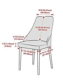 1/4Pcs Stretch Small Armchair Covers Jacquard Dining Chair Slipcovers Solid Color All Inclusive Curved Seat Protector For Party Banquet Kitchen - 米色 - 查看 3