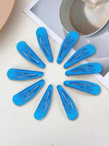 12 kẹp tóc BB hình giọt nước, thích hợp để tạo kiểu tóc, cố định tóc, sử dụng hàng ngày hoặc tạo kiểu cho tiệc tùng/sự kiện, kẹp tóc, kẹp tóc, thanh trượt tóc, kẹp tóc, kẹp bấm, kẹp cá sấu - Màu xanh lam - Xem 3