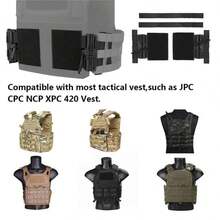 Set di fibbie a rilascio rapido per gilet tattici, adatto per cintura laterale, cintura e accessori per gilet JPC, CPC, NCP 420 - Multicolore - Visualizzare 6