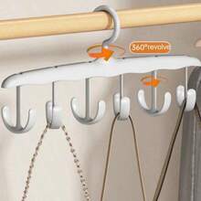 2pcs 12 Hook Rotatable Hook Hanger, Underwear Sling Saves Space, Wave Drying Hanger, Multi-Functional Hanger