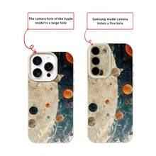 Ốp điện thoại hình phi hành gia bằng chất liệu TPU, họa tiết vũ trụ bao la, tương thích với iPhone/các dòng điện thoại khác. - trắng - Xem 7
