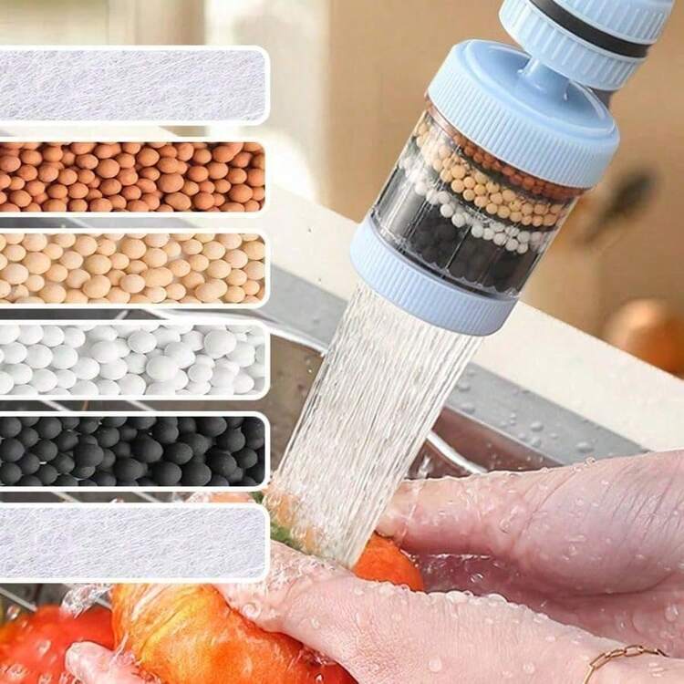 Faucet Filters - Enhance Your Tap Water Quality, Balance PH Value, Activated Carbon Water Purifier Filter, Dechlorination And Hard Water Softening, For Kitchen And Bathroom - White - View 5