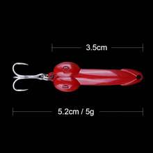 QXO金属勺形拟饵，冬季钓鱼装备，人造硬饵，亮片冰钓旋转亮片拟饵，勺形摆动拟饵 - 彩色 - 查看 15