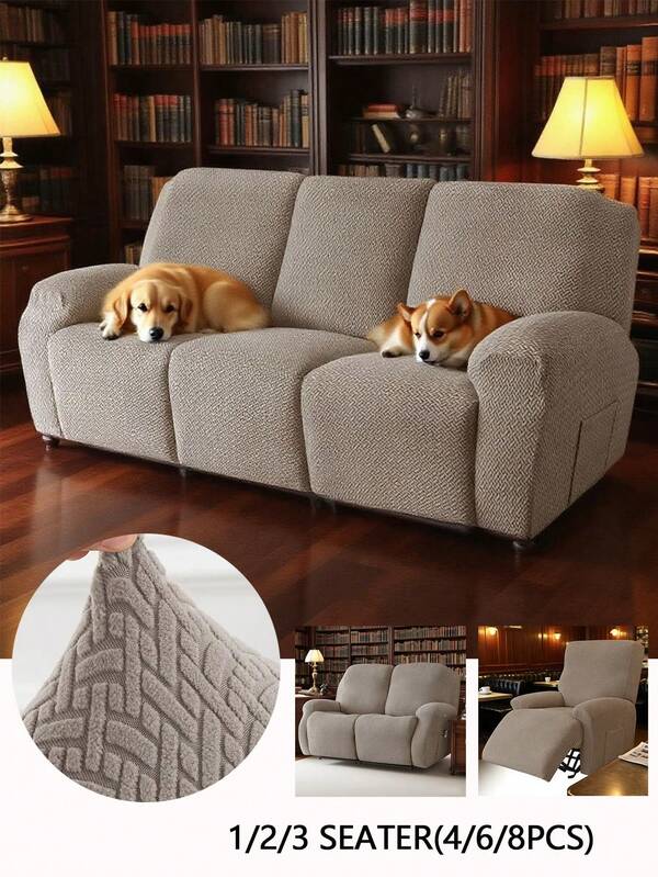 1/2/3seater Recliner Sofa Covers For Living Room Sofa Relax Armchair Slipcovers Stretch Reclining Couch Covers Furniture Covers