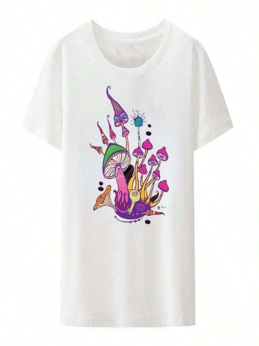 2025 Champion Tank Davis All Match American Fashion Brand Printed Men's And Women's Loose Summer Loose Short Sleeve T Shirt - 白色 - 查看 1