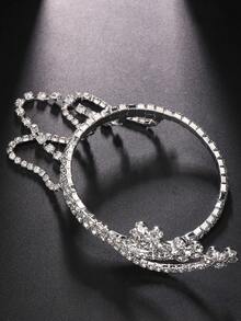 多层水晶花臂链，几何水晶手链配件 - 花型 - 查看 2