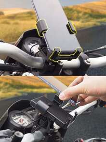 1 件电动自行车/摩托车车把手机支架，快速锁定手机导航支架 - 彩色 - 查看 8