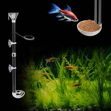 Ống trong suốt và vòng cho ăn cho bể cá bằng pha lê, Máy cho cá ăn tự động đa năng có thể thu gọn, Không cần pin, Phụ kiện bể cá, Phụ kiện bể cá hiện đại - Nhiều màu - Xem 4