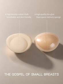 1/2 Pair Of Invisible Bra Pads, Thickened And Enlarged Seamless Bra Pads, Self-Adhesive Invisible Bra Extra Thick Sponge Pads - màu sắc - Xem 4