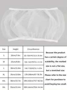 1pc Bird Cage Net Cover, Nylon Mesh Splash Guard Cage Net, Anti-Mosquito Net Cage Skirt With High Surround, Suitable For Round And Square Cages, Prevent Scattering And Mess - White - View 2