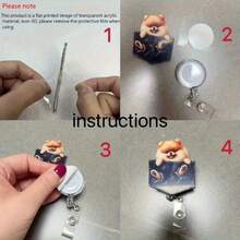 1 rolă retractabilă pentru ecuson de identitate cu model panda drăguț și bambus - acrilic durabil, potrivită pentru asistente medicale, studenți, profesori - cadouri pentru fete, pentru întoarcerea la școală, rechizite școlare, birou, accesorii