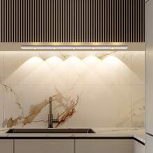 1 Stück LED Bewegungssensor Unterschrankleuchte, Körpersensorlicht, LED Bewegungssensorlicht, Dekorationsleuchte, LED Schranklicht, ultradünne Smart-Küchenarbeitsplatte Lampe, drei Farbtemperaturen, selbstklebend, für Beleuchtung in Küche, Schlafzimmer, Schrank, Kleiderschrank, Treppe, Flur, Muss-haben Heimzubehör für Küche, Schlafzimmer und Kleiderschrank, 200mAh, 350mAh