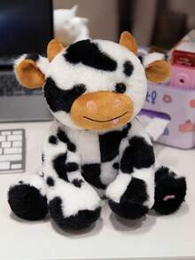 LED 发光奶牛毛绒玩具 - 柔软可爱的毛绒动物，配有发光灯，黑白斑点奶牛设计，是送给年轻人的完美夜灯和可爱的礼物，有 11.8 英寸和 9.84 英寸尺寸可供选择，年轻人夜灯 | 发光玩具 | 发光功能，奶牛礼物 - 彩色 - 查看 4