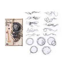 30 peças de materiais vintage para scrapbooking, padrões criativos de traços, série de estúdio de costura, adequados para presentes, escritório, casa, marcação, etiquetas, salas de aula, brinquedos de entretenimento, diários de estudantes, adesivos de decoração retrô