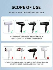 2/1pc Silicone Hair Dryer Diffuser, Universal Hair Dryer Diffuser Attachment In Black & Pink, Adjustable Temperature Resistant Diffuser, Hair Styling Tool Accessories - Multicolor - View 3