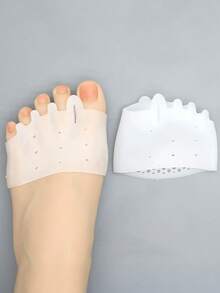 2pcs/Pair Toe Separator, Five Toe Divider, Toe Overlap Corrector, Forefoot Pad, Callus Preventer - Multicolor - View 1