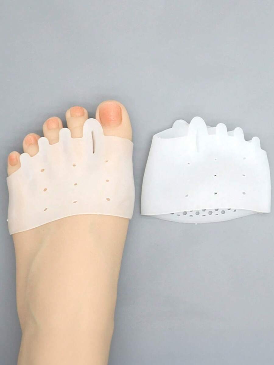 2pcs/Pair Toe Separator, Five Toe Divider, Toe Overlap Corrector, Forefoot Pad, Callus Preventer - Multicolor - View 1