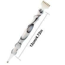 Stilou nou pentru pictura cu diamant din rășină, stilou pentru arta diamantată cu vârf filetat multifuncțional din plastic, folosit pentru pictura cu diamant, arta unghiilor