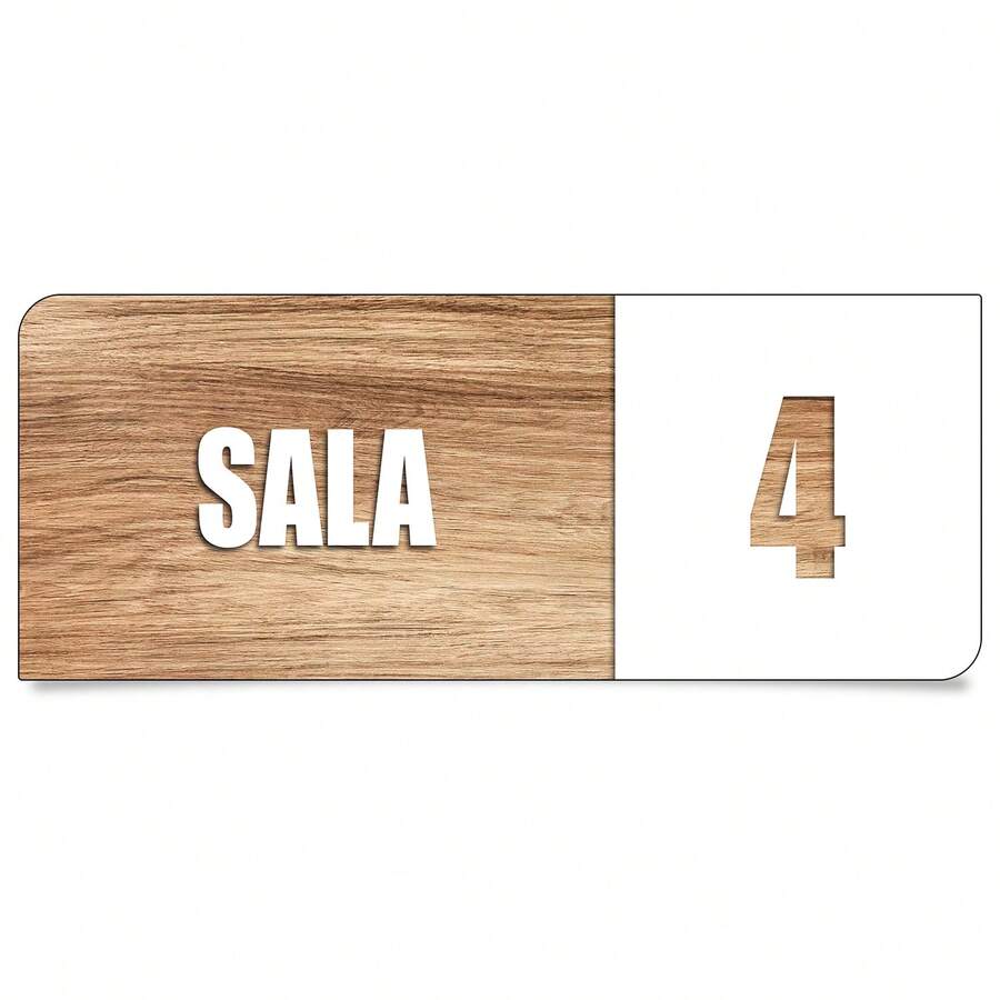 Placa Identificação De Sala Consultorio Com Número Sinalização Comercial