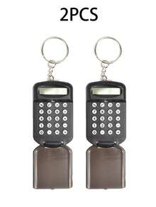 1个/2个迷你翻页计算器，口袋大小的便携式8位电子计算器，创意钥匙扣计算器，适合学生、办公室、送礼、学校、会计、车钥匙、日常携带、户外活动、生日、周年纪念、毕业礼物，可送给女朋友、男朋友、父亲、兄弟、同学、朋友 - 彩色 - 查看 21