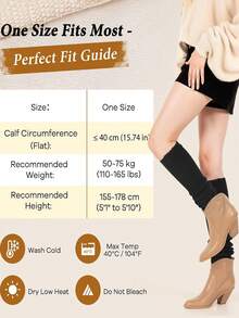 2 Pairs Women's Ribbed Knit Leg Warmers/Boot Cuffs For Winter, Dance, Yoga & 80s Party Outfits - Multicolor - View 5