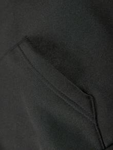 Men's Paris Print Hoodie And Sweatpants Set - Autumn And Winter Multi Color Casual Sportswear - 黑色 - 查看 5