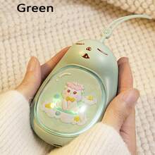 MEET SUN 1pc Hand Warmer + 1200mAh Rechargeable Lithium Battery + Portable Handheld Design + Lighting + Lanyard + 2 Temperature Settings