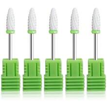 Bộ 5 hoặc 10 dụng cụ cắt gốm, mũi khoan móng, dụng cụ mài móng gel, dụng cụ loại bỏ lớp biểu bì, bộ giũa móng điện, phụ kiện - Nhiều màu - Xem 18