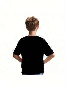 7th Birthday Soccer Celebration T-Shirt - Soft Breathable Comfortable Fit Short Sleeve Top - Perfect Gift For Boys And Girls - Black - View 2