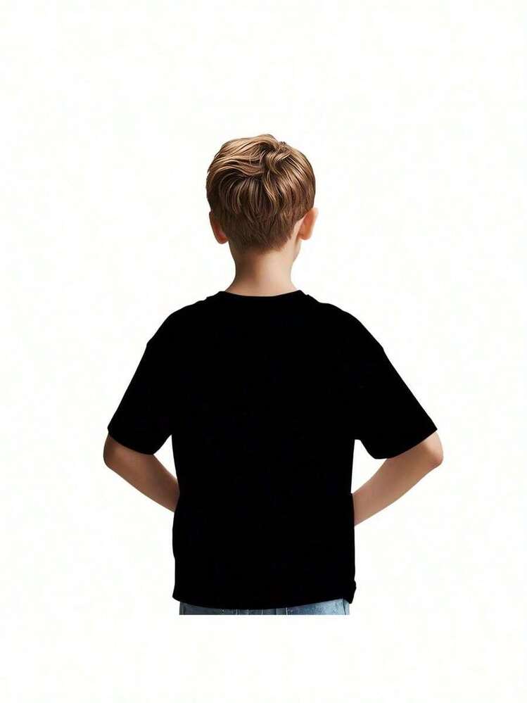7th Birthday Soccer Celebration T-Shirt - Soft Breathable Comfortable Fit Short Sleeve Top - Perfect Gift For Boys And Girls - 黑色 - 查看 2